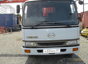 Hino Ranger самосвал с крановой установкой.