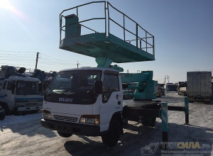 Автовышку-платформу 17 метров на базе Isuzu Elf продаю. В Наличии.